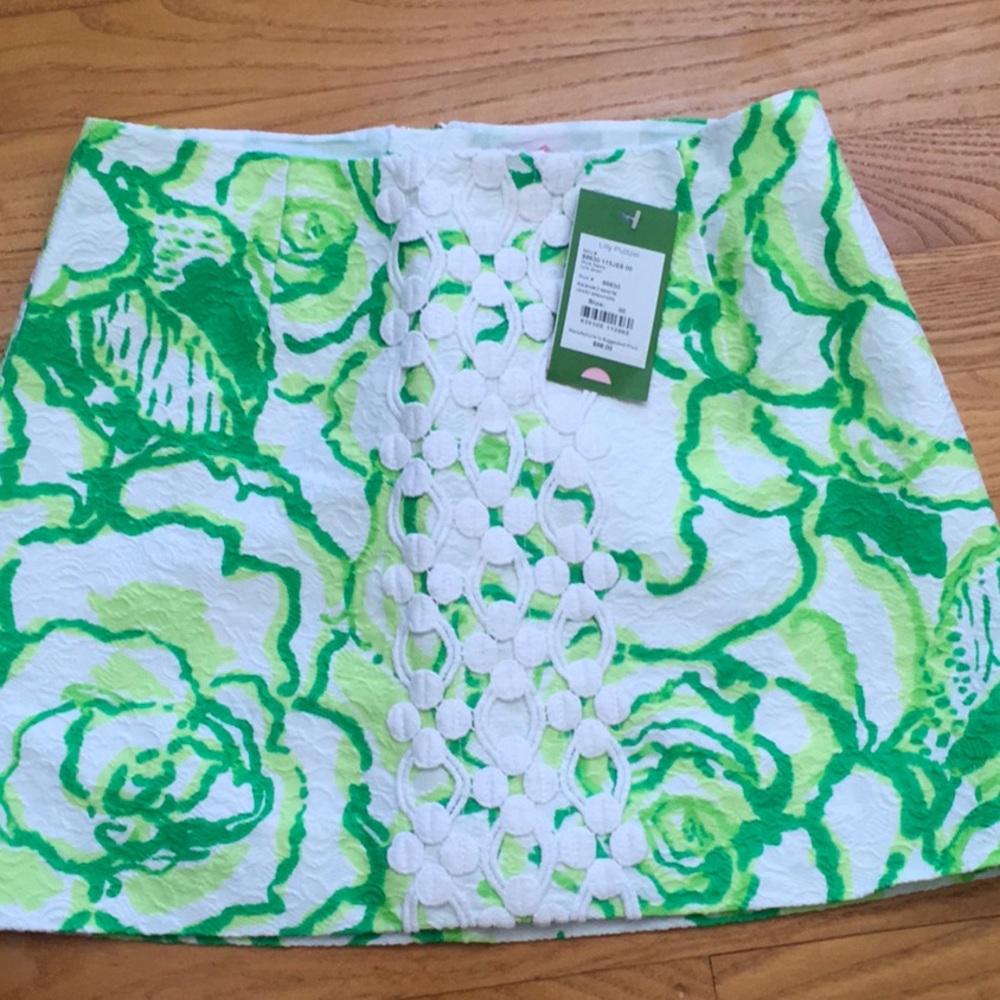 Lilly Pulitzer Tate Skirt, NWT, Heartbreakers print.